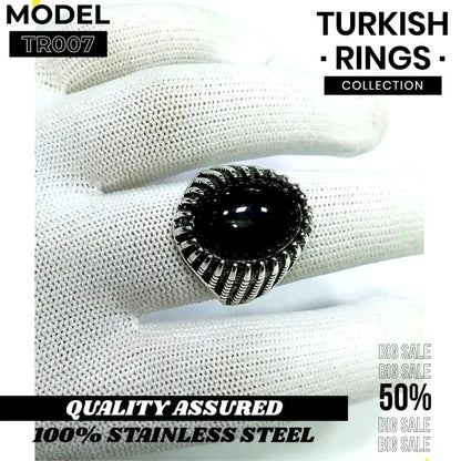 Turkish Stylish Stone Ring Turkish Design Ring